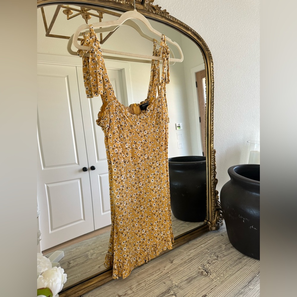 Audrey 3+1 Yellow Mini Sun Dress